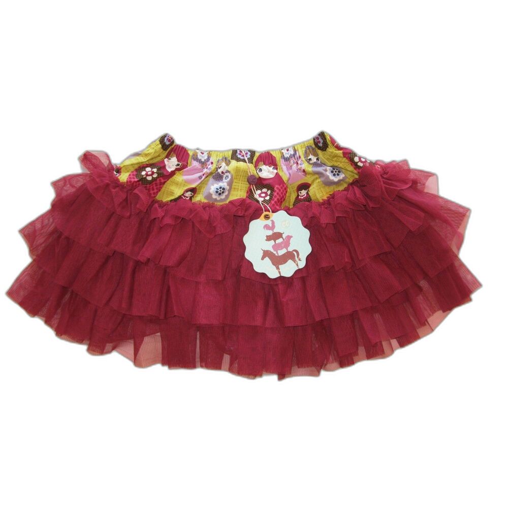 NEW Matilda Jane girls skirt 4 Sylvia tutu Heart Character Counts Russian dolls